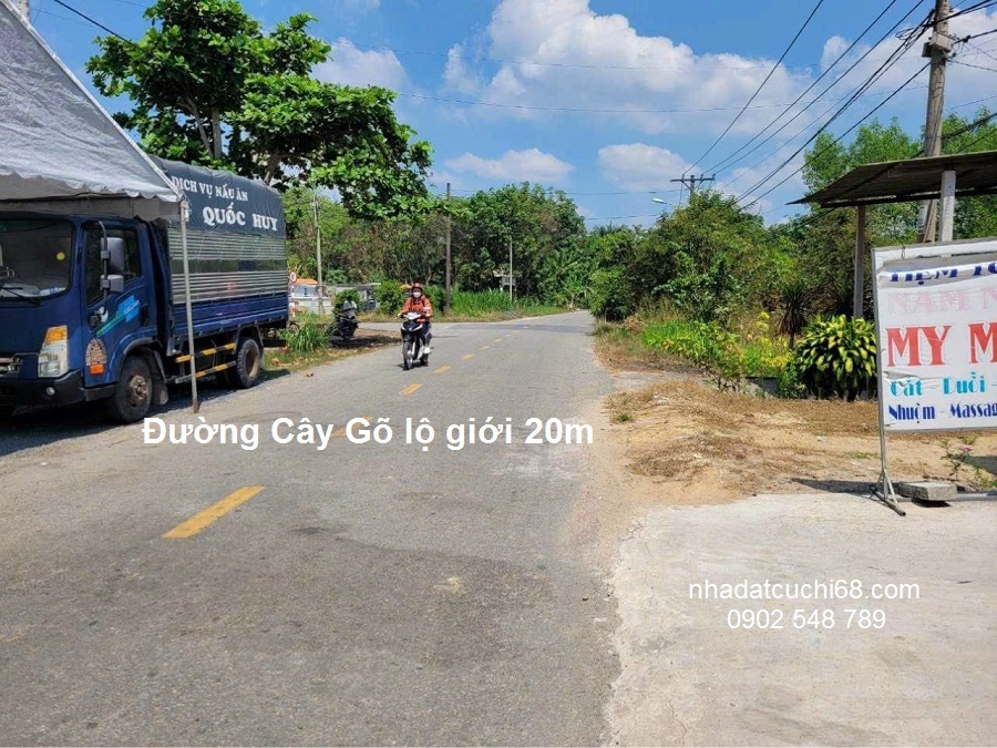 Lô đất xã An Nhơn Tây Củ Chi mặt tiền đường Cây Gõ, cách ngã tư An Nhơn Tây khoảng 500 m