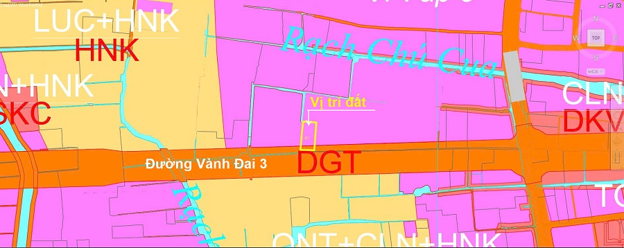 Hình chụp quy hoạch lô đất đường Vành Đai 3, xã Bình Mỹ Củ Chi. Quy hoạch đất ở toàn bộ diện tích