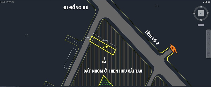 Hình chụp quy hoạch lô đất dùng để xây nhà xưởng. Quy hoạch thuộc nhóm đất ở hiện hữu, an toàn pháp lý