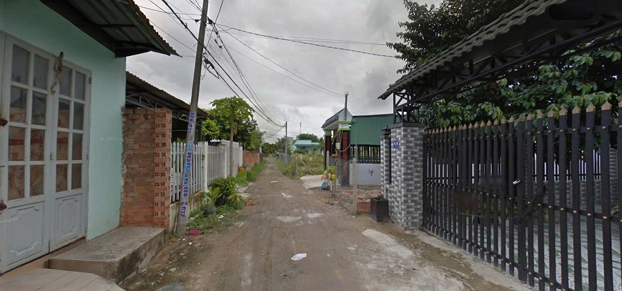 Đường trước nhà xã Trrung An Củ Chi, cách đường hẻm 17 chỉ 50m