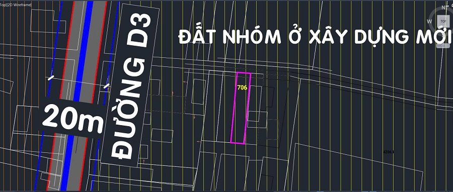 Hình chụp từ file quy hoạch lô đất xây nhà xã Trung An Củ Chi