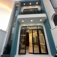 Bán nhà xã Tân Thạnh Đông Củ Chi, đường xe hơi, 1 trệt 1 lầu mới 100%