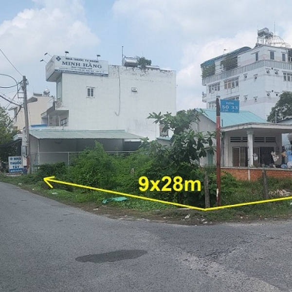 Bán đất xã Tân Thông Hội Củ Chi, vị trí V.I.P, lô góc 2 mặt tiền đường số 38 và đường số 33